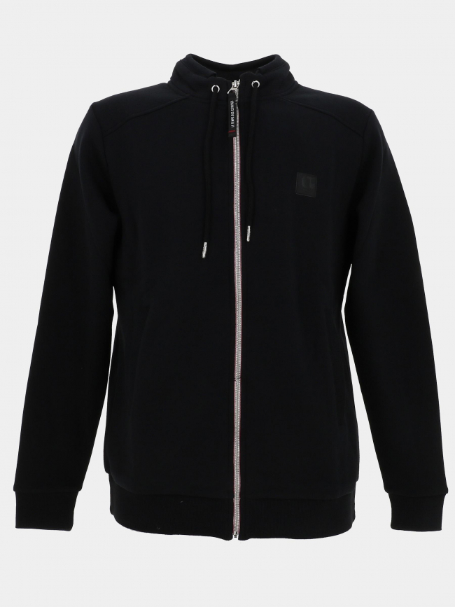 Sweat zippé olago noir homme - Le Temps Des Cerises