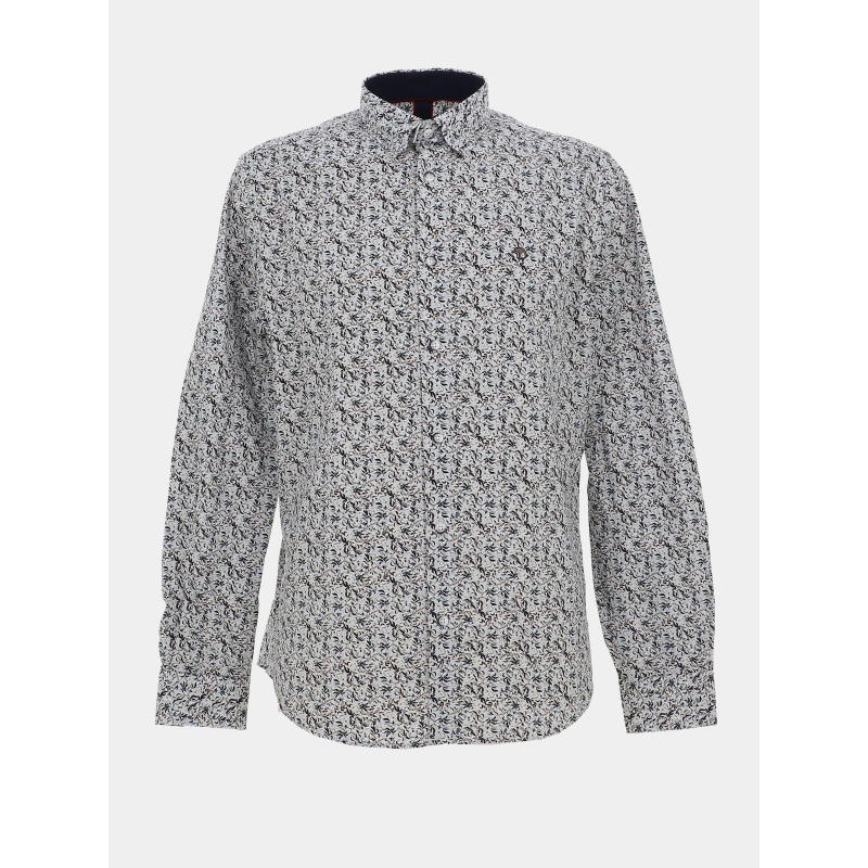 Chemise imprimée lemon blanc homme - Benson & Cherry