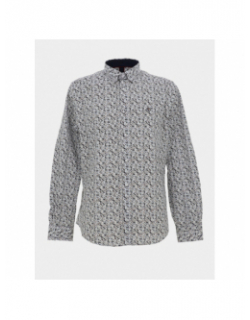 Chemise imprimée lemon blanc homme - Benson & Cherry