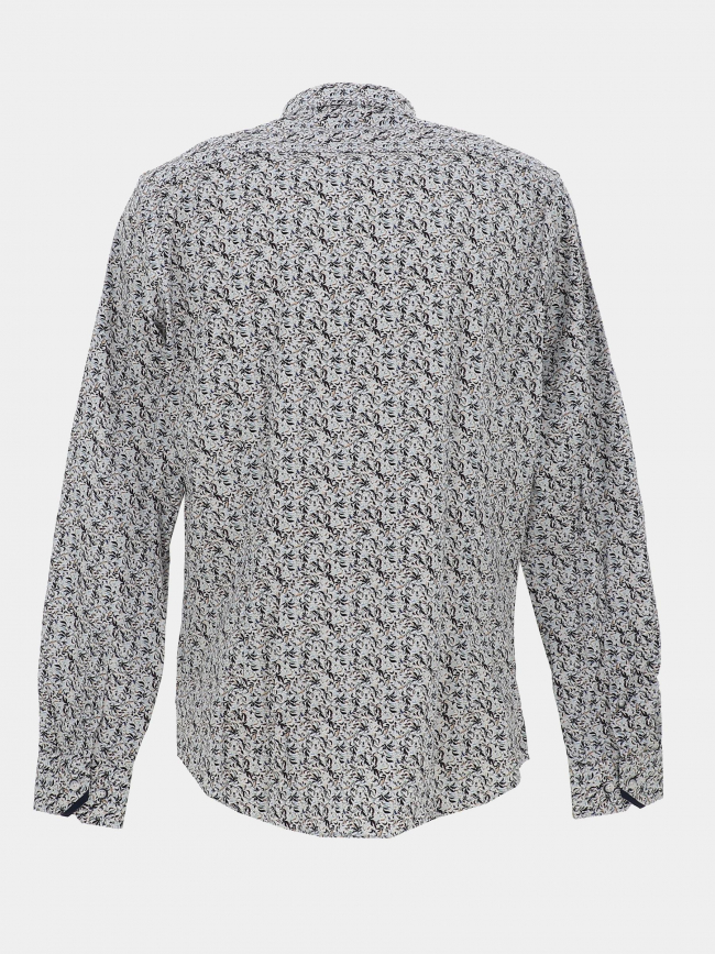 Chemise imprimée lemon blanc homme - Benson & Cherry