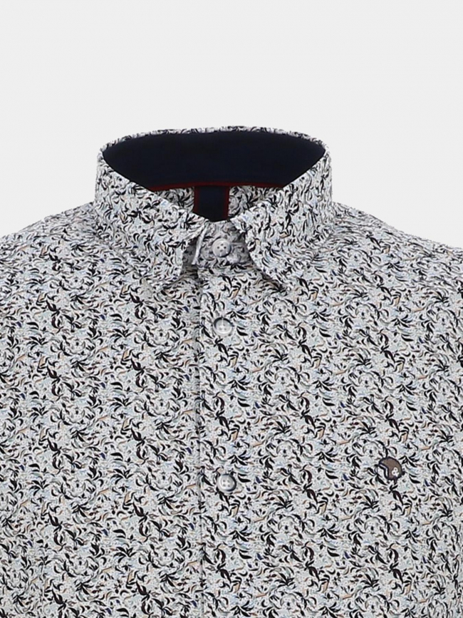 Chemise imprimée lemon blanc homme - Benson & Cherry