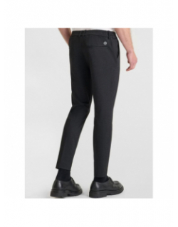 Pantalon effet chiné dexa noir homme - Le Temps Des Cerises