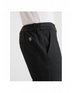 Pantalon effet chiné dexa noir homme - Le Temps Des Cerises
