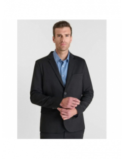 Veste blazer effet chiné spand noir homme - Le Temps Des Cerises