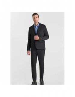 Veste blazer effet chiné spand noir homme - Le Temps Des Cerises