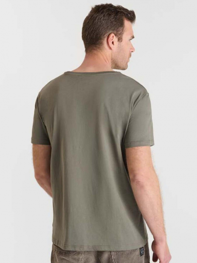 T-shirt à manches courtes naia kaki homme - Le Temps Des Cerises