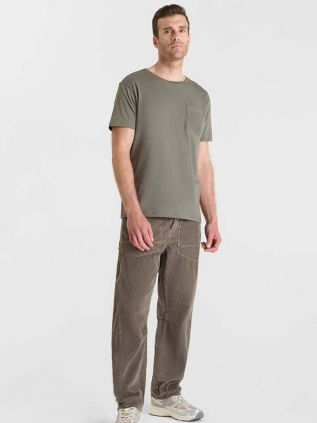 T-shirt à manches courtes naia kaki homme - Le Temps Des Cerises