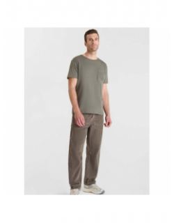 T-shirt à manches courtes naia kaki homme - Le Temps Des Cerises