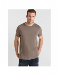 T-shirt uni obrown cord gris homme - Le Temps Des Cerises
