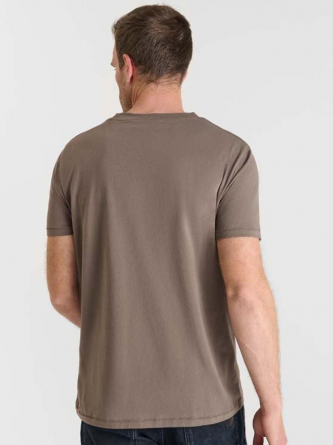 T-shirt uni obrown cord gris homme - Le Temps Des Cerises