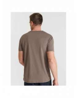 T-shirt uni obrown cord gris homme - Le Temps Des Cerises