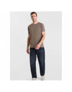 T-shirt uni obrown cord gris homme - Le Temps Des Cerises