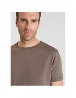 T-shirt uni obrown cord gris homme - Le Temps Des Cerises