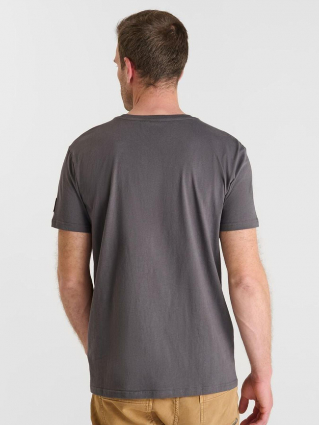T-shirt à manches courtes astor gris homme - Le Temps Des Cerises