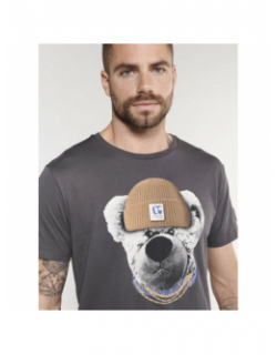 T-shirt à manches courtes astor gris homme - Le Temps Des Cerises