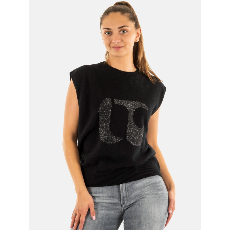 Pull en laine janice noir femme - Le Temps Des Cerises