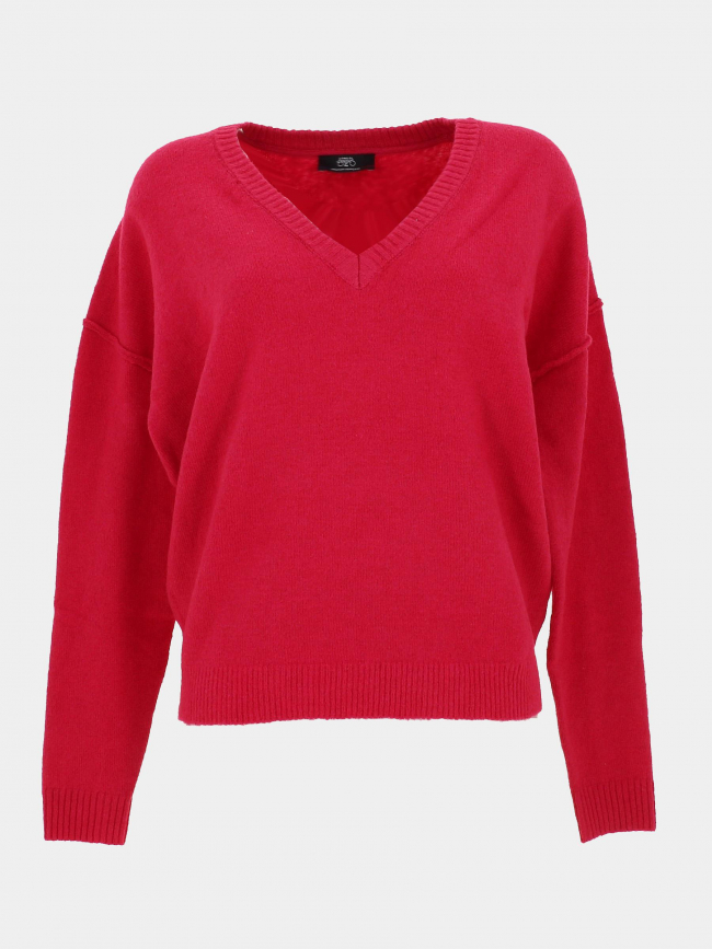 Pull col v winona rose femme - Le Temps Des Cerises