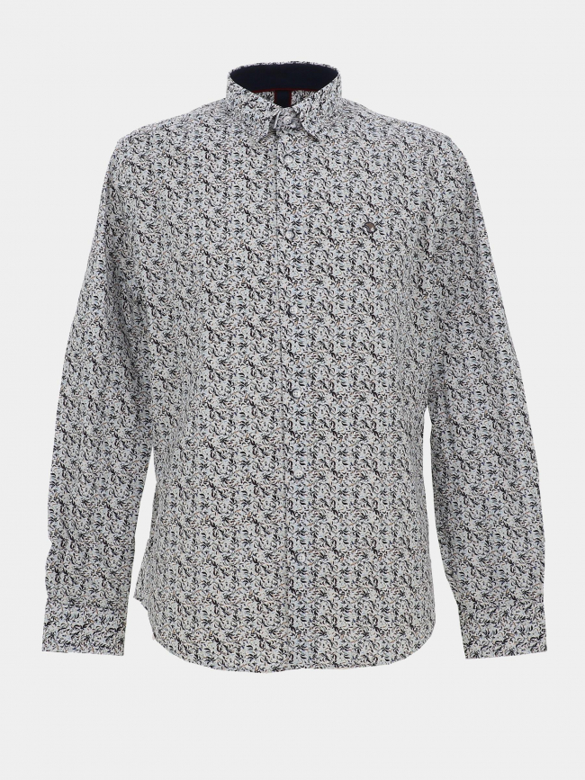 Chemise imprimée lemon blanc homme - Benson & Cherry