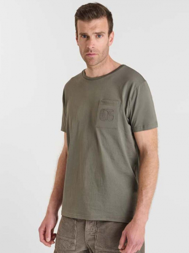 T-shirt à manches courtes naia kaki homme - Le Temps Des Cerises