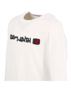 T-shirt manches longues clap blanc garçon - Teddy Smith