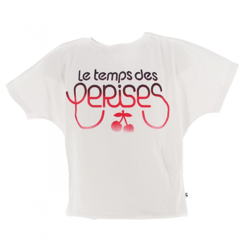 T-shirt yuna blanc fille - Le Temps Des Cerises