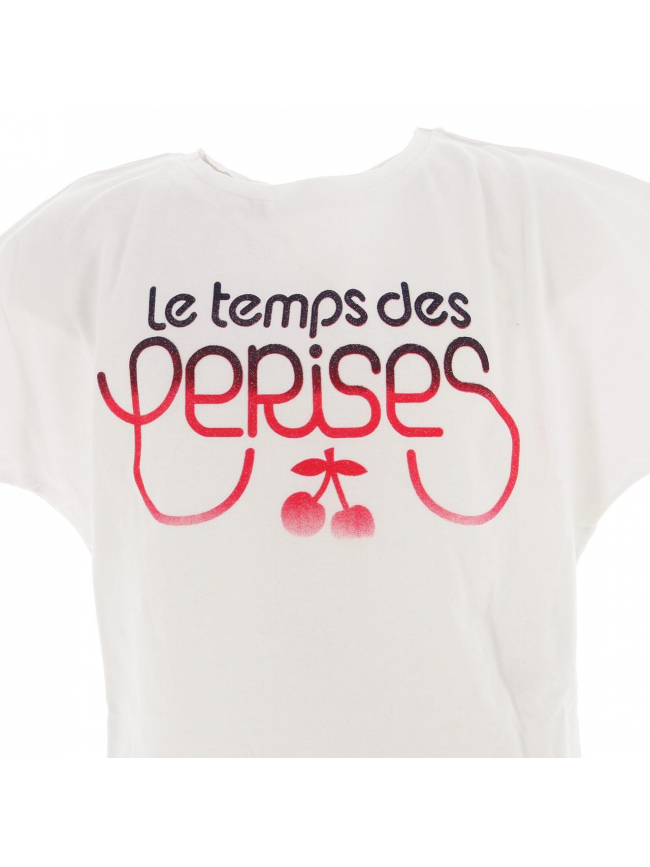 T-shirt yuna blanc fille - Le Temps Des Cerises