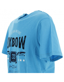 T-shirt tustom turquoise homme - Oxbow
