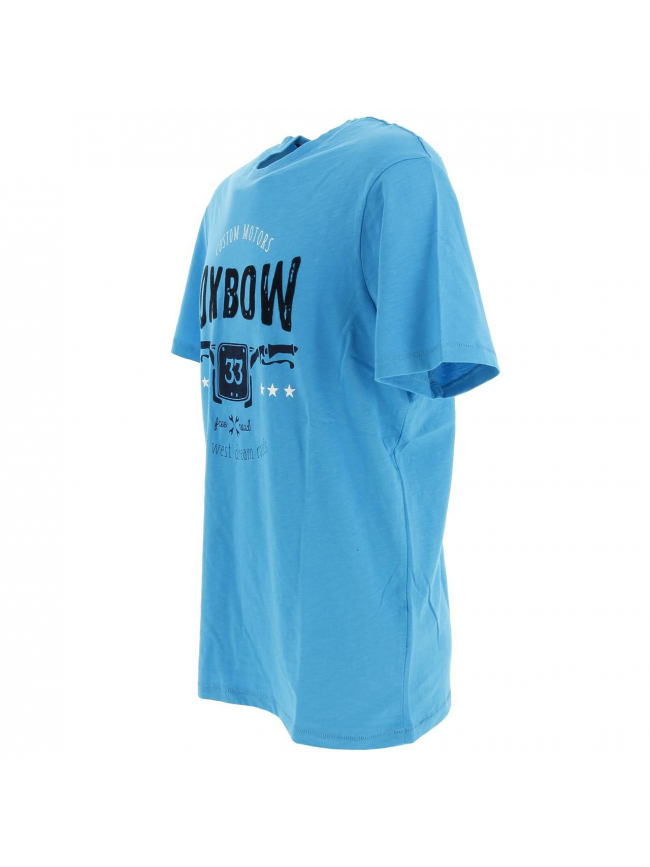 T-shirt tustom turquoise homme - Oxbow