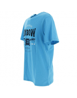 T-shirt tustom turquoise homme - Oxbow