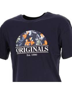 T-shirt flower branding bleu marine homme - Jack & Jones