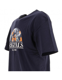 T-shirt flower branding bleu marine homme - Jack & Jones
