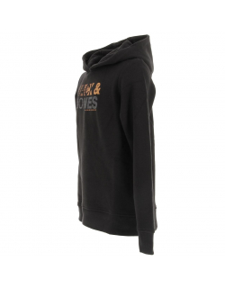 Sweat à capuche floki noir garçon - Jack & Jones
