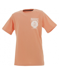T-shirt paradise chiller orange garçon - Jack & Jones