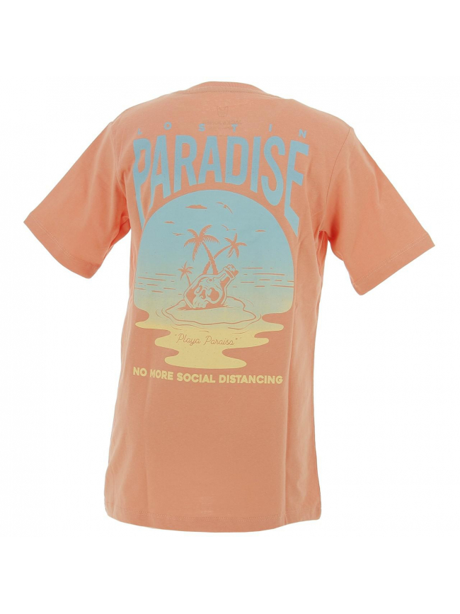 T-shirt paradise chiller orange garçon - Jack & Jones