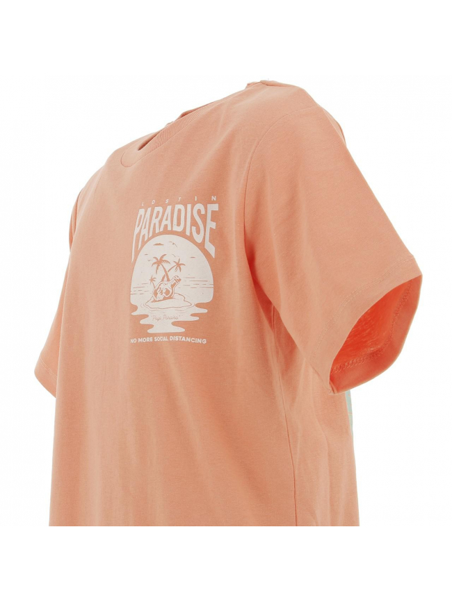 T-shirt paradise chiller orange garçon - Jack & Jones