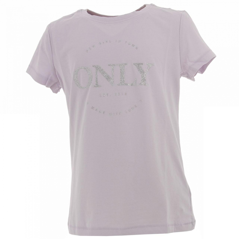 T-shirt wendy violet fille - Only