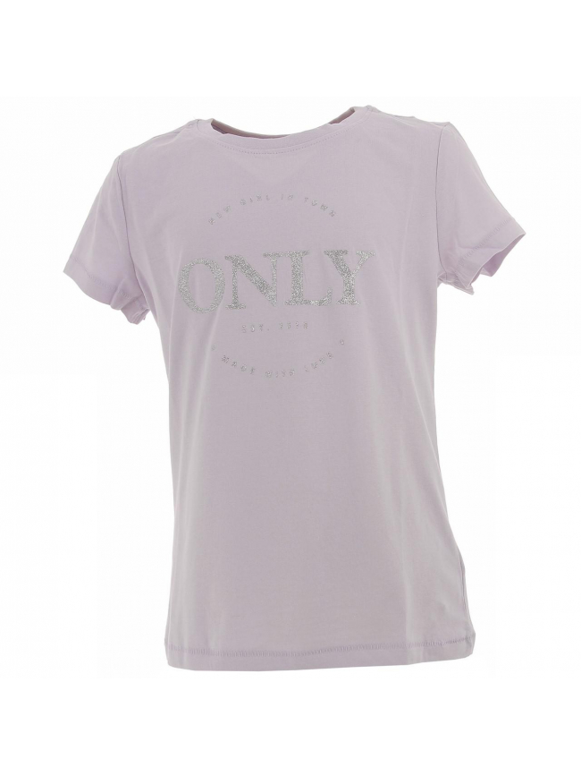 T-shirt wendy violet fille - Only