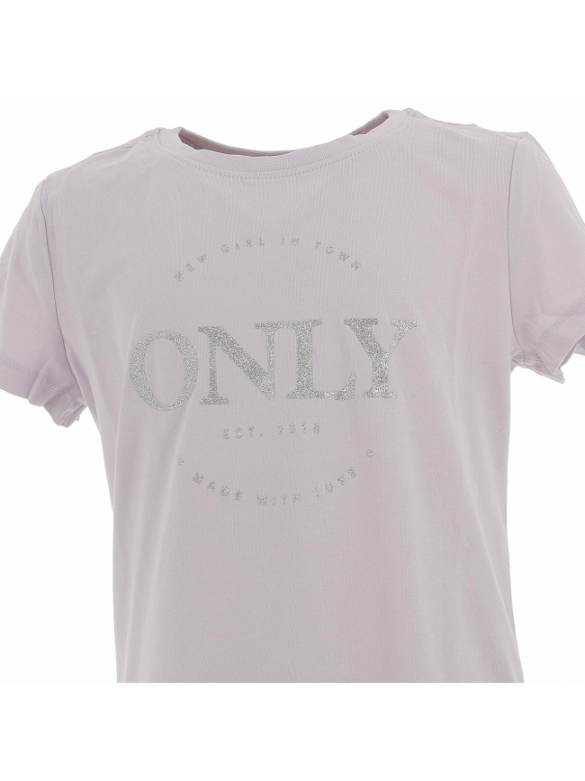 T-shirt wendy violet fille - Only