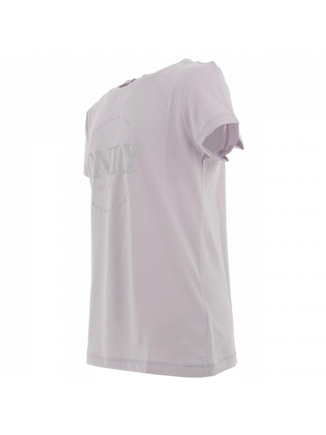 T-shirt wendy violet fille - Only