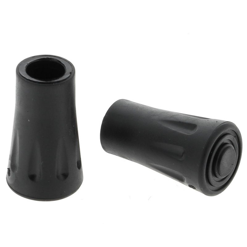 Pack de 2 embouts pour bâton de marche padrix noir - Elementerre