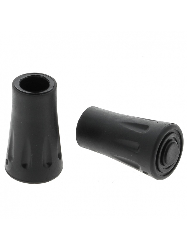 Pack de 2 embouts pour bâton de marche padrix noir - Elementerre