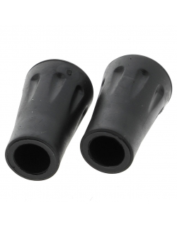 Pack de 2 embouts pour bâton de marche padrix noir - Elementerre