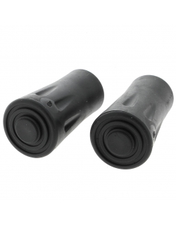 Pack de 2 embouts pour bâton de marche padrix noir - Elementerre