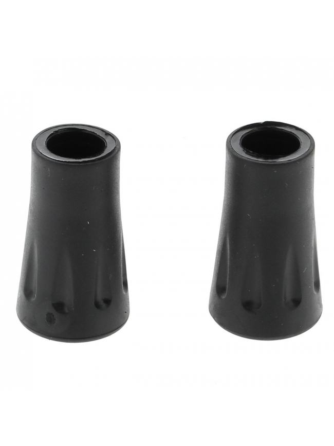 Pack de 2 embouts pour bâton de marche padrix noir - Elementerre