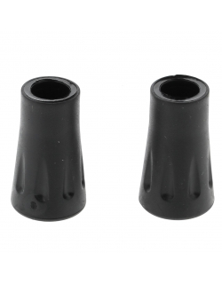 Pack de 2 embouts pour bâton de marche padrix noir - Elementerre