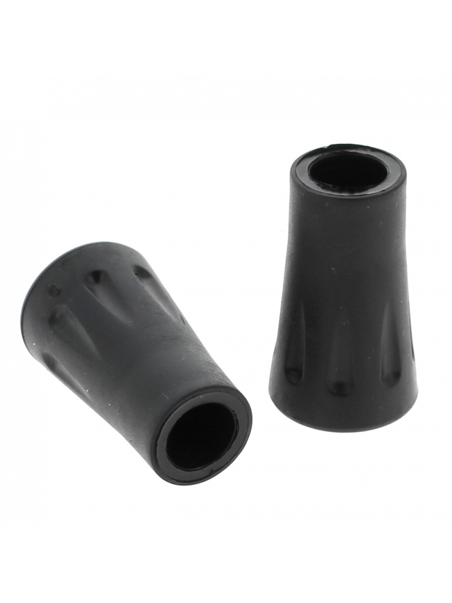 Pack de 2 embouts pour bâton de marche padrix noir - Elementerre