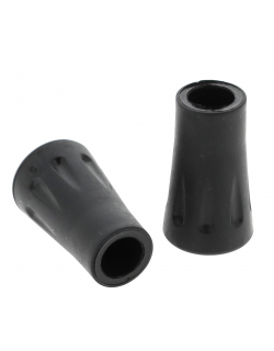 Pack de 2 embouts pour bâton de marche padrix noir - Elementerre