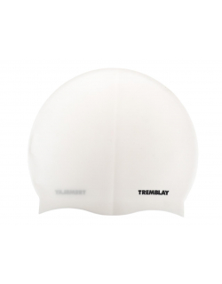 Bonnet de bain natation uni blanc - Tremblay