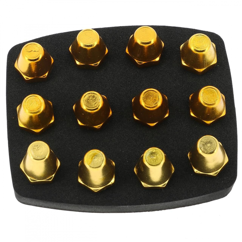 Pack 12 crampons de football alu 13-16 jaune - Uhlsport