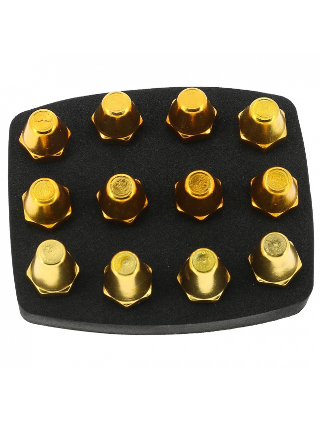 Pack 12 crampons de football alu 13-16 jaune - Uhlsport